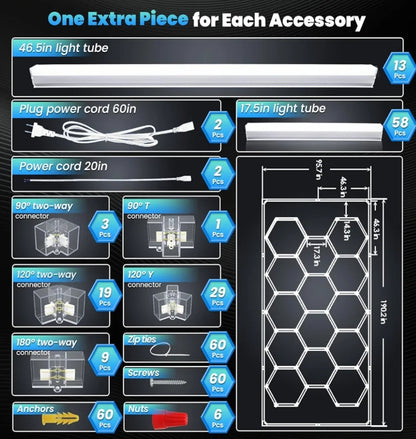 Iluminación Hexagonal | LED